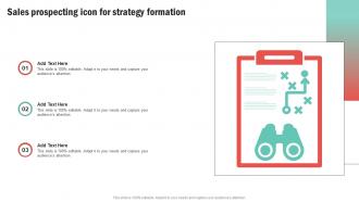Sales Prospecting Icon For Strategy Formation