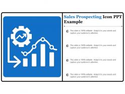 Sales prospecting icon ppt example
