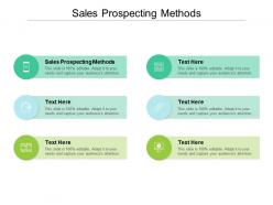 Sales prospecting methods ppt powerpoint presentation slides graphics cpb