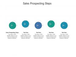 Sales prospecting steps ppt powerpoint presentation outline rules cpb