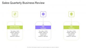 Sales Quarterly Business Review In Powerpoint And Google Slides Cpb