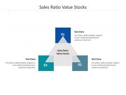 Sales ratio value stocks ppt powerpoint presentation ideas background designs cpb