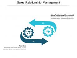 Sales relationship management ppt powerpoint presentation gallery background designs cpb