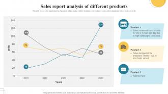 Sales Report Analysis Of Different Products