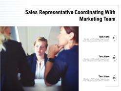 Sales Representative Coordinating With Marketing Team