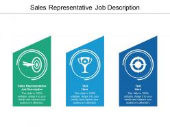Sales representative job description ppt powerpoint presentation icon infographics cpb