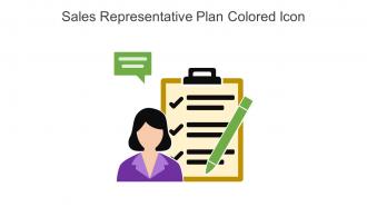 Sales Representative Plan Colored Icon In Powerpoint Pptx Png And Editable Eps Format