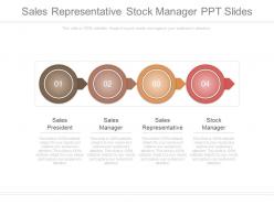 Sales Representative Stock Manager Ppt Slides