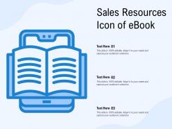 Sales resources icon of ebook