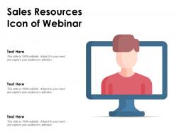 Sales Resources Icon Of Webinar