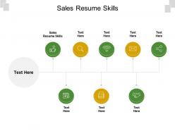 Sales resume skills ppt powerpoint presentation gallery styles cpb