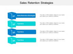 Sales retention strategies ppt powerpoint presentation inspiration maker cpb