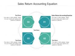 Sales return accounting equation ppt powerpoint presentation slides cpb