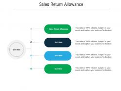 Sales return allowance ppt powerpoint presentation infographic template outfit cpb