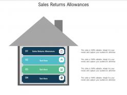 Sales returns allowances ppt powerpoint presentation gallery master slide cpb
