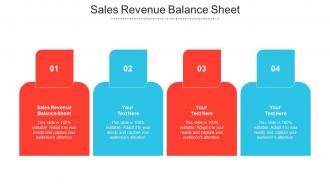Sales Revenue Balance Sheet Ppt Powerpoint Presentation Professional Pictures Cpb