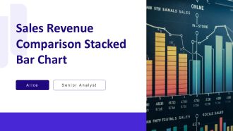 Sales Revenue Comparison Stacked Bar Chart PPT Outline AT