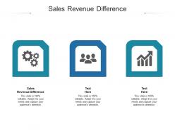 Sales revenue difference ppt powerpoint presentation introduction cpb