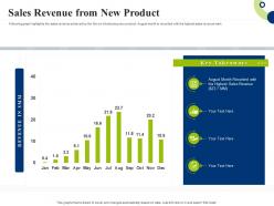 Sales revenue from new product creating successful integrating marketing campaign