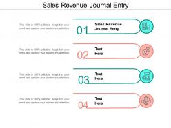 Sales revenue journal entry ppt powerpoint presentation layouts template cpb