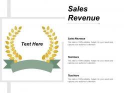 Sales revenue ppt powerpoint presentation show background designs cpb