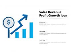 Sales revenue profit growth icon