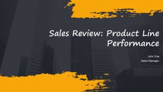 Sales Review Product Line Performance PPT Outline AT