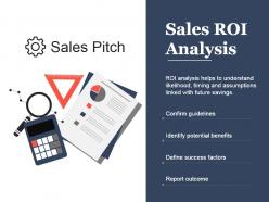 Sales roi analysis presentation background images