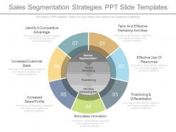Sales segmentation strategies ppt slide templates
