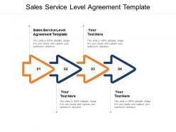 Sales service level agreement template ppt powerpoint presentation show layouts cpb