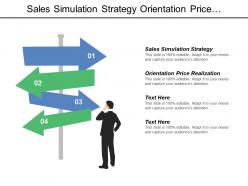 Sales simulation strategy orientation price realization significant strategy