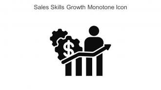 Sales Skills Growth Monotone Icon In Powerpoint Pptx Png And Editable Eps Format