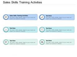 Sales skills training activities ppt powerpoint presentation file aids cpb