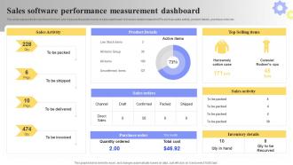 Sales Software Performance Measurement Ppt Powerpoint Presentation File Portfolio