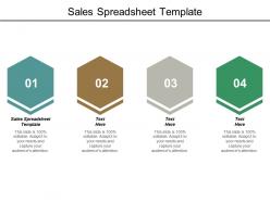 Sales spreadsheet template ppt powerpoint presentation model example introduction cpb