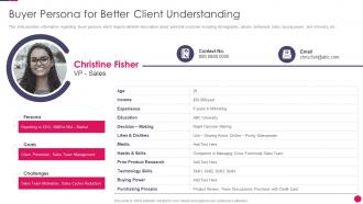 Sales strategies playbook buyer persona for better client understanding
