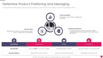Sales strategies playbook determine product positioning and messaging