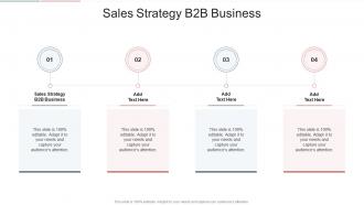Sales Strategy B2B Business In Powerpoint And Google Slides Cpb