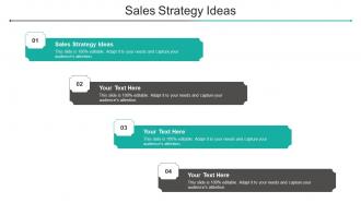 Sales Strategy Ideas Ppt Powerpoint Presentation Layouts Smartart Cpb