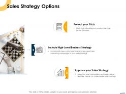 Sales strategy options ppt powerpoint presentation pictures graphics