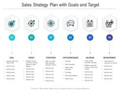 Sales strategy plan with goals and target