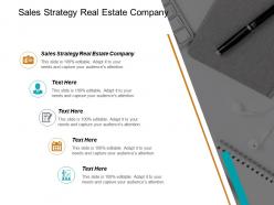 Sales strategy real estate company ppt powerpoint presentation infographic template example file cpb