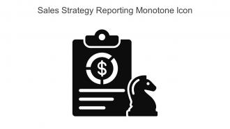 Sales Strategy Reporting Monotone Icon In Powerpoint Pptx Png And Editable Eps Format