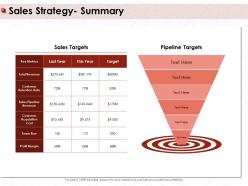 Sales strategy summary total revenue ppt powerpoint presentation pictures graphics