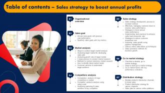 Sales Strategy To Boost Annual Profits Strategy CD V Compatible Attractive