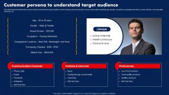 Sales Strategy To Boost Customer Persona To Understand Target Audience Strategy SS V