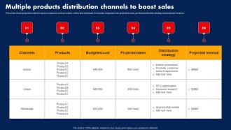 Sales Strategy To Boost Multiple Products Distribution Channels To Boost Sales Strategy SS V