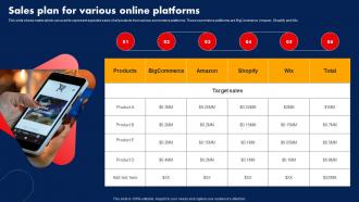 Sales Strategy To Boost Sales Plan For Various Online Platforms Strategy SS V