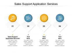 Sales support application services ppt powerpoint presentation slides microsoft cpb