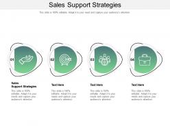 Sales support strategies ppt powerpoint presentation inspiration vector cpb